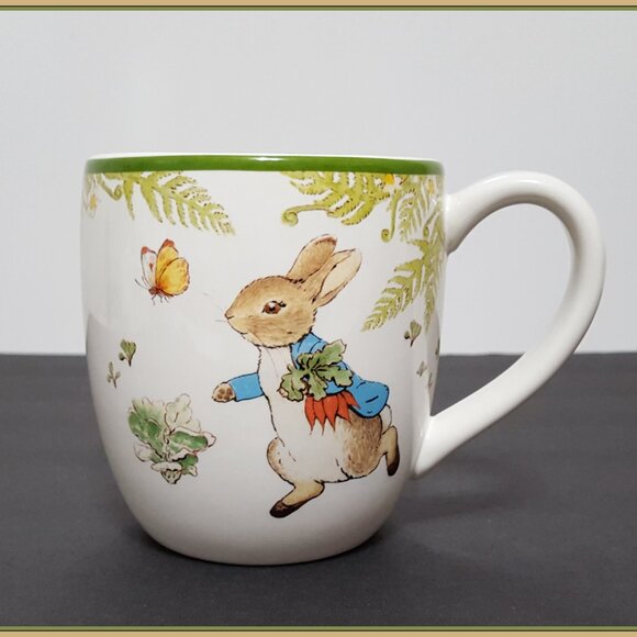 Pottery Barn Other - NEW RARE Pottery Barn Beatrix Potter Peter Rabbit Stoneware Mug 21 OZ Stoneware